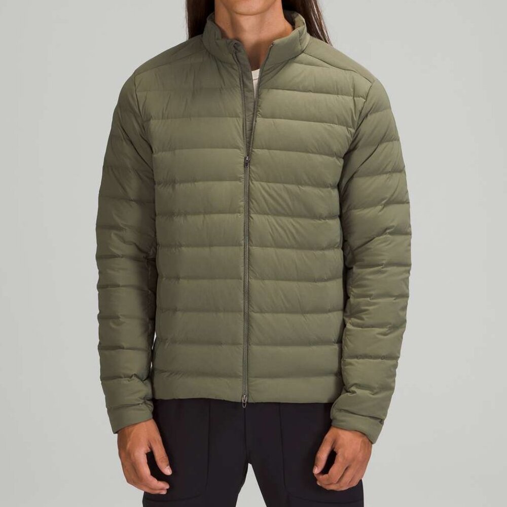 Navigation Strech Down Jacket - Olive Green